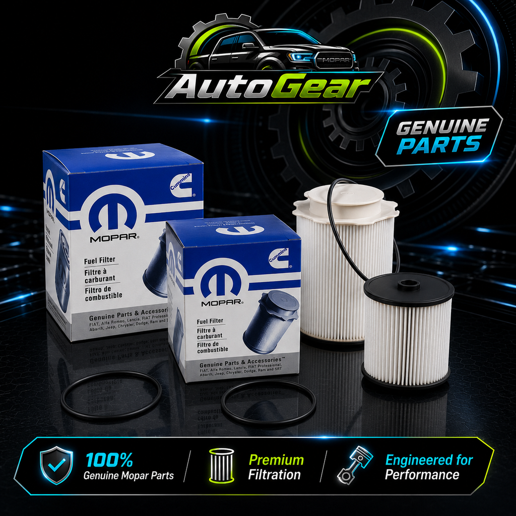 Mopar Fuel Filter Kit 68157291AA & 68436631AA for 2019–2024 Ram 2500–5500 6.7L Cummins