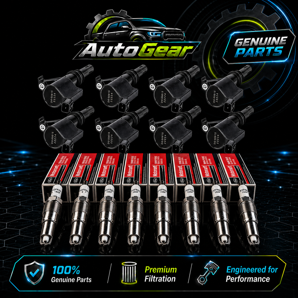8 Set Motorcraft DG508 Ignition Coils & SP479 Spark Plugs for Ford F150 4.6L 5.4L